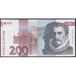 Словения 200 толаров 1992 год (Slovenia 200 tolars 1992) P 15a: UNC