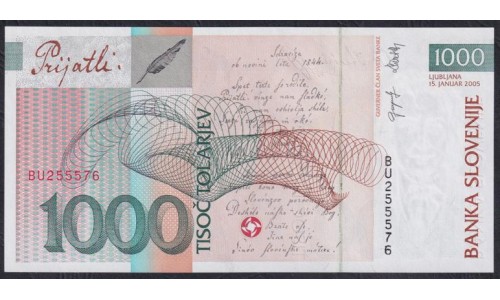Словения 1000 толаров 2005 (Slovenia 1000 tolars 2005) P 32c: Unc