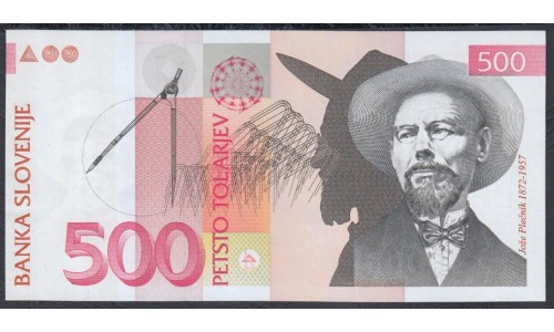 Словения 500 толаров 1992 (Slovenia 500 tolars 1992) P 16a : Unc