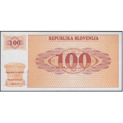 Словения 100 толаров 1990 (Slovenia 100 tolars 1990) P 6a : Unc