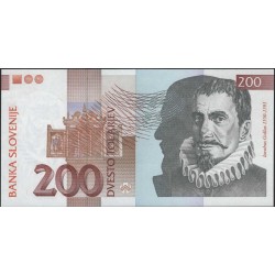 Словения 200 толаров 2004 (Slovenia 200 tolars 2004) P 15d : Unc
