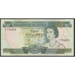 Соломоновы Острова 2 доллара 1977 года (Solomon Islands 2 dollars 1977) P 5: XF/aUNC