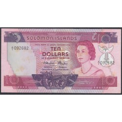 Соломоновы Острова 10 долларов 1984 года (Solomon Islands 10 dollars 1984) P 11: XF/aUNC