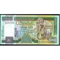 Шри Ланка 1000 рупий 1992 год (Sri Lanka 1000 rupees 1992) P 107b: UNC