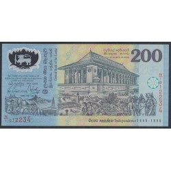 Шри Ланка 200 рупий 1998 год, Номер Оранжевый(Sri Lanka 200 rupees 1998 year) P 114a : Unc