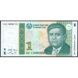 Таджикистан 1 сомони 1999, серия AH (Tajikistan 1 somoni 1999) P 14a : UNC