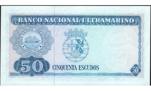 Тимор 50 эскудо 1967 года (TIMOR 50 escudos 1967) P 27a(3) : UNC