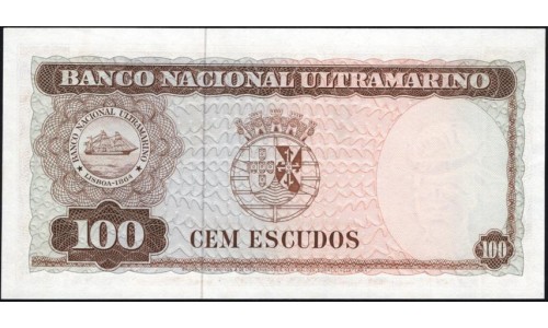 Тимор 100 эскудо 1963 года (TIMOR 100 escudos 1963) P 28a (1): UNC