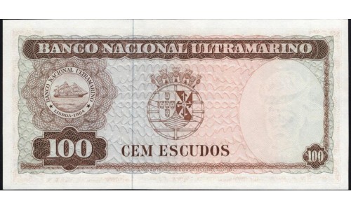 Тимор 100 эскудо 1963 года (TIMOR 100 escudos 1963) P 28a (2): UNC