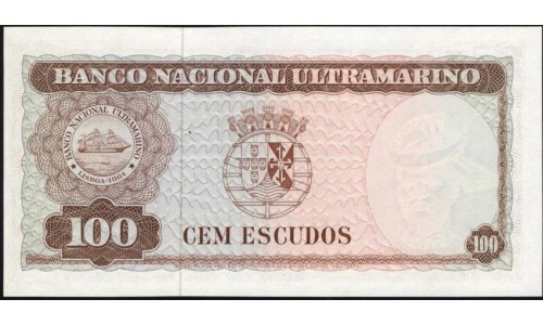 Тимор 100 эскудо 1963 года (TIMOR 100 escudos 1963) P 28a (6): UNC