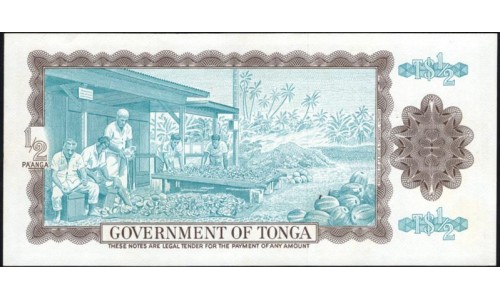 Тонга 1/2 па'анга 1982 года (Tonga 1/2 pa'anga 1982) P 18c: UNC