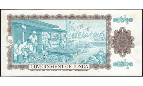 Тонга 1/2 па'анга 1983 года (Tonga 1/2 pa'anga 1983) P 18c: UNC