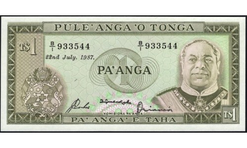 Тонга 1 па'анга 1987 года (Tonga 1 pa'anga 1987) P 19c: UNC