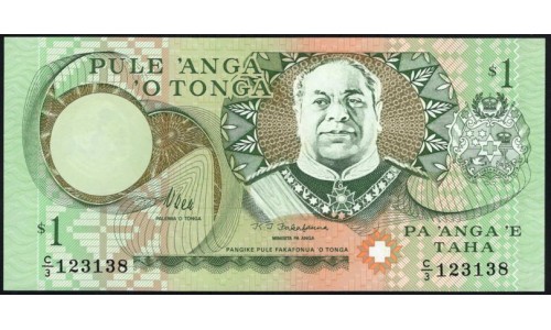 Тонга 1 па'анга 1995 года, префикс C/3 (Tonga 1 pa'anga 1995) P 31b : UNC