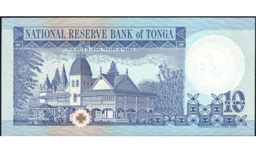 Тонга 10 па'анга 1995 года, префикс C/2 (Tonga 10 pa'anga 1995) P 34a : UNC