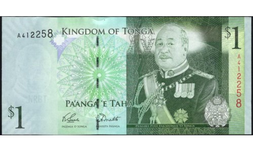 Тонга 1 па'анга 2009 года (Tonga 1 pa'anga 2009) P 37(1): UNC