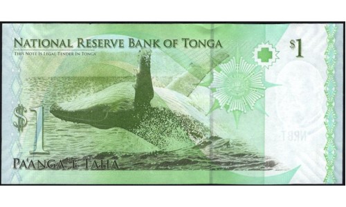 Тонга 1 па'анга 2009 года (Tonga 1 pa'anga 2009) P 37(1): UNC
