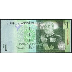 Тонга 1 па'анга 2009 года (Tonga 1 pa'anga 2009) P 37(2): UNC