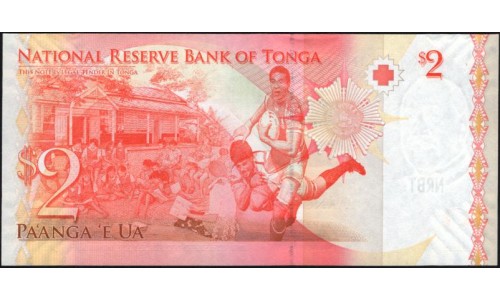 Тонга 2 па'анга 2009 года (Tonga 2 pa'anga 2009) P 38(1): UNC