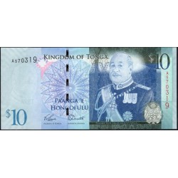 Тонга 10 па'анга 2009 года (Tonga 10 pa'anga 2009) P 40(1): UNC