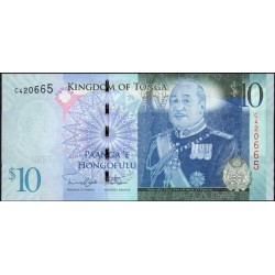 Тонга 10 па'анга 2009 года (Tonga 10 pa'anga 2009) P 40(2): UNC