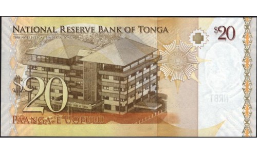 Тонга 20 па'анга 2009 года (Tonga 20 pa'anga 2009) P 41(1): UNC