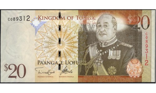 Тонга 20 па'анга 2009 года (Tonga 20 pa'anga 2009) P 41(2): UNC