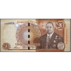 Тонга 20 па'анга 2015 года (Tonga 20 pa'anga 2015) P 47: UNC