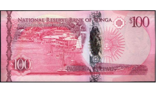 Тонга 100 па'анга 2015 года (Tonga 100 pa'anga 2015) P 49: UNC