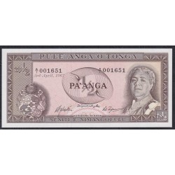 Тонга 1/2 па'анга 1967 года, A/1 001651 (Tonga 1/2 pa'anga 1967) P 13a: UNC