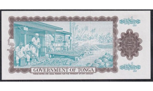 Тонга 1/2 па'анга 1967 года, A/1 001651 (Tonga 1/2 pa'anga 1967) P 13a: UNC