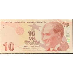 Турция 10 лир 1970 (2009) год (Turkey 10 lira 1970 (2009) year) P 223b : Unc