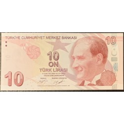Турция 10 лир 1970 (2009) год (Turkey 10 lira 1970 (2009) year) P 223c : Unc