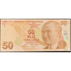 Турция 50 лир 1970 (2009) год (Turkey 50 lira 1970 (2009) year) P 225a : Unc