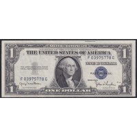 США 1 доллар 1935C года, серебряный сертификат (UNITED STATES OF AMERICA  1 Dollar 1935C, Silver Certificate) P 416D(1): UNC