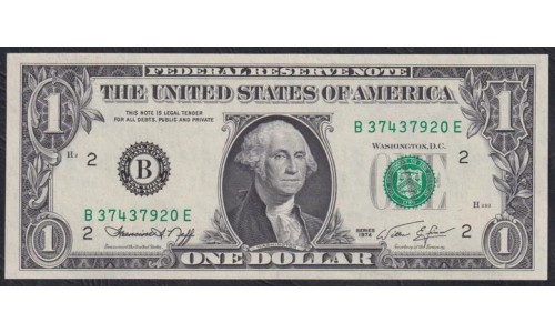 США 1 доллар 1974 года  (UNITED STATES OF AMERICA 1 Dollar 1974) P 455: UNC