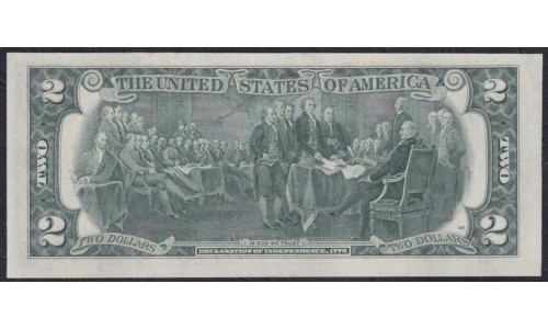 США 2 доллара 1976 года, Серия B (UNITED STATES OF AMERICA  2 Dollars 1976, Series B) P 461: UNC