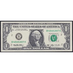 США 1 доллар 1993 г. Печать без буквы в нижнем правом углу, НЕЧАСТЫЕ (UNITED STATES OF AMERICA 1 Dollar 1993) P 490b: UNC