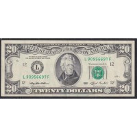 США 20 долларов 1993 г. (UNITED STATES OF AMERICA  20 Dollars 1993) P 493: XF-