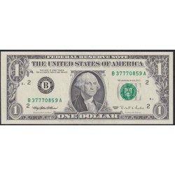 США 1 доллар 1995 г. Серия B (UNITED STATES OF AMERICA 1 Dollar 1995, Seria B) P 496a: UNC