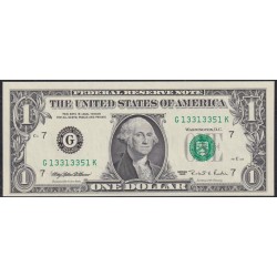 США 1 доллар 1995 г. Серия G (UNITED STATES OF AMERICA 1 Dollar 1995, Seria G) P 496a: UNC