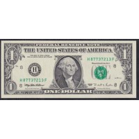 США 1 доллар 1995 г. Серия H (UNITED STATES OF AMERICA 1 Dollar 1995, Seria H) P 496a: UNC