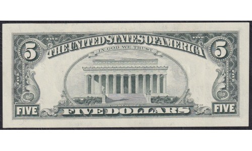 США 10 долларов 1995 г. Серия B (UNITED STATES OF AMERICA 10 Dollars 1995, Seria B) P 499: UNC