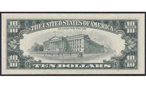 США 10 долларов 1995 года, Серия А (UNITED STATES OF AMERICA 10 Dollars 1995, Seria A) P 499: UNC
