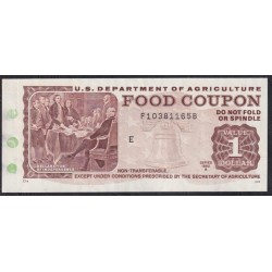 США талон на продукты номиналом 1 доллар 1992 года, С Полем (Coupon for products with a face value of 1 dollar 1992,RAR!!! ) P: UNC 