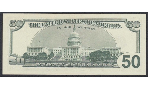 CША 50 долларов 1996  года (UNITED STATES OF AMERICA  50 Dollars 1996) P 502: UNC