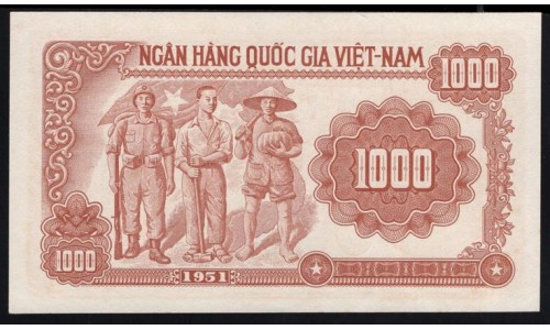 Северный Вьетнам 1000 донг 1951 (North Vietnam 1000 dong 1951) P 65a: UNC