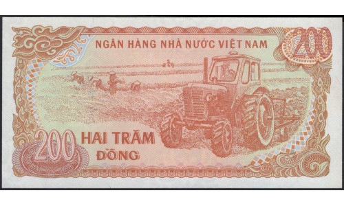 Вьетнам 200 донг 1987 (Vietnam 200 dong 1987) P 100c : Unc