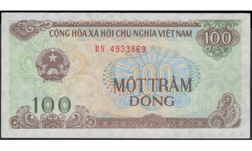 Вьетнам 100 донг 1991 (Vietnam 100 dong 1991) P 105a : Unc