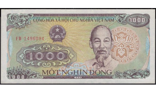 Вьетнам 1000 донг 1988 (Vietnam 1000 dong 1988) P 106a : Unc